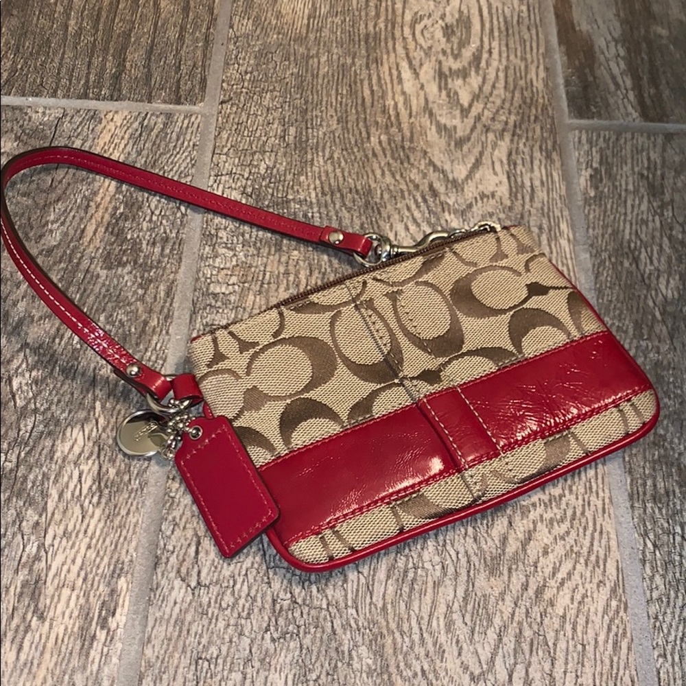 Coach wristlet, slightly used
